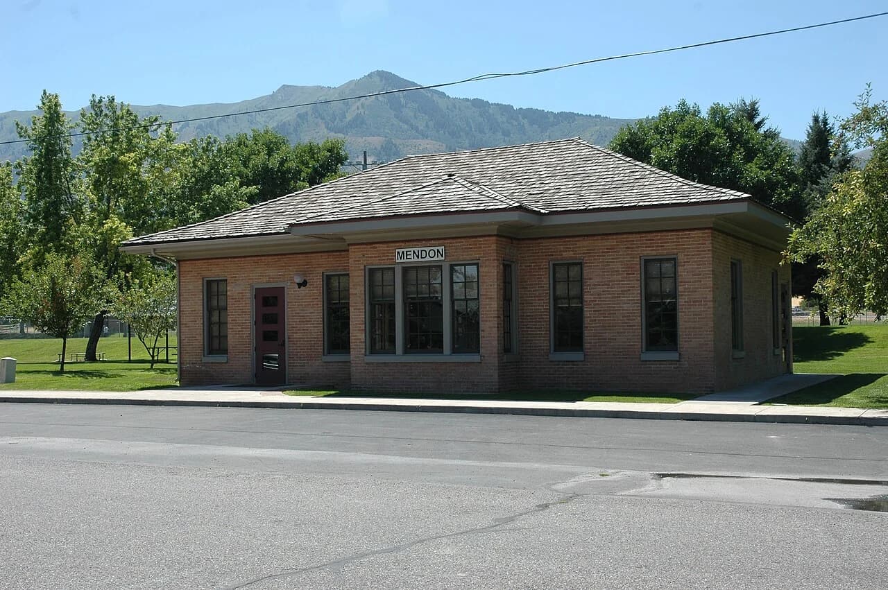 The historic Mendon train station