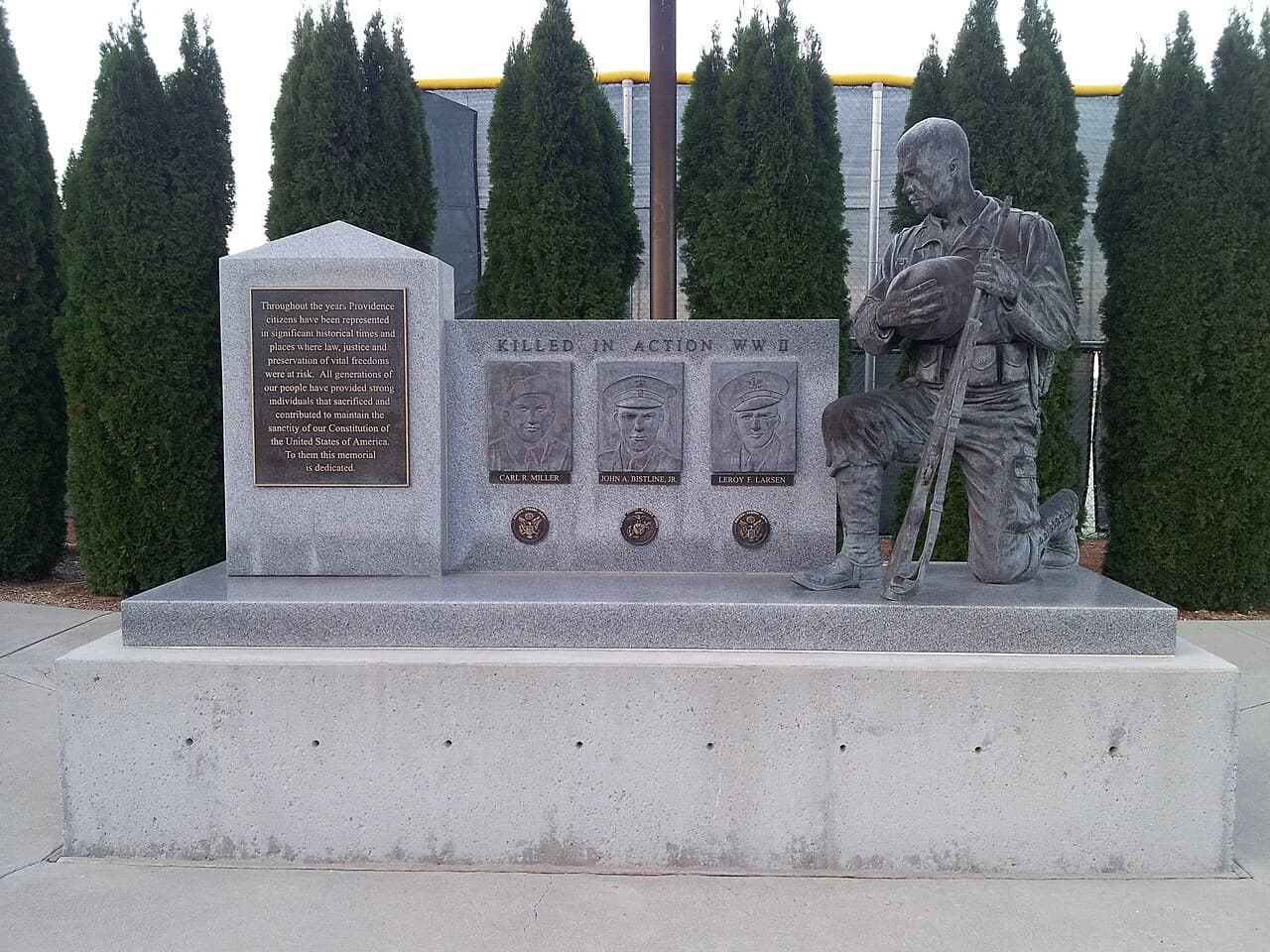 The pioneer monument in Providence