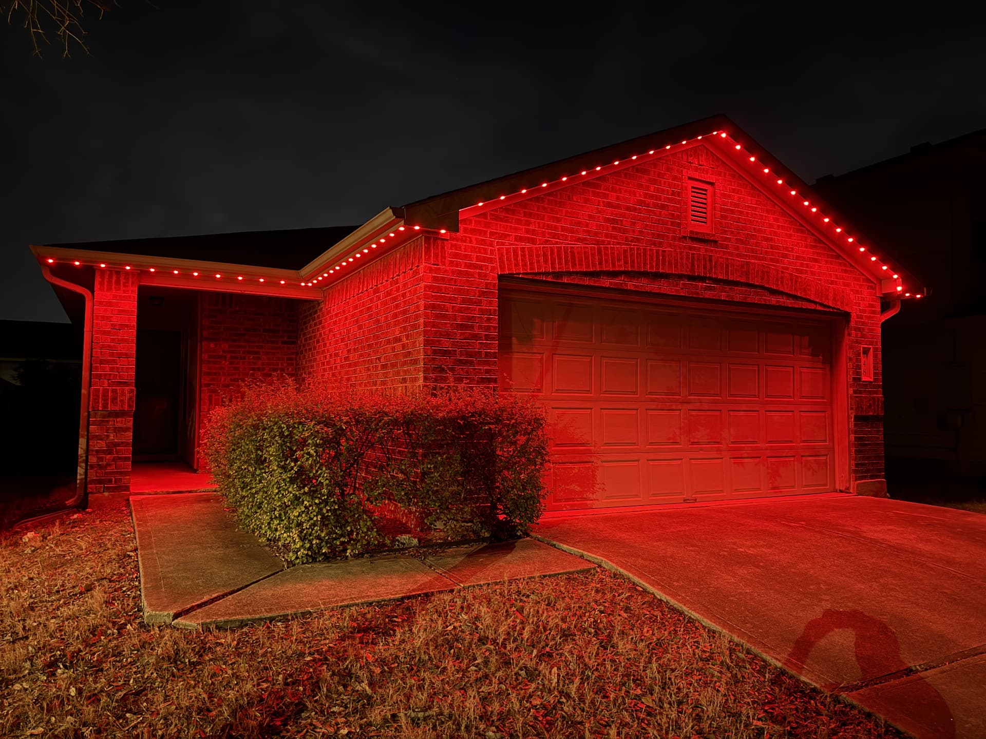 National Wear Red Day red lighting display